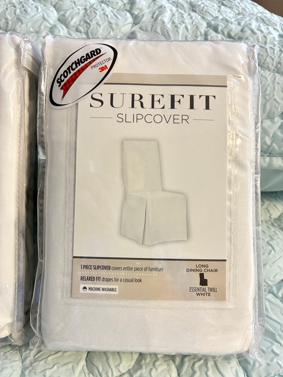 Sure Fit Other - 2 SureFit White Slipcover Pair with Scotchgard Protector 2 NEW